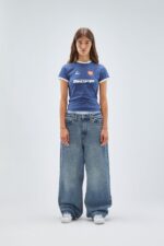 Scuffers Block T-Shirt Dark Blue | IF1-91732