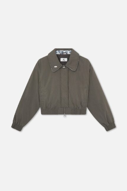 Scuffers Harrington Jacket Dark Grey Front | VU2-16328