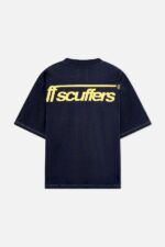 Scuffers Billy T-Shirt Dark Blue Backside | FR2-32045