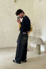 Scuffers Jumbo Ripped Pants Washed Black Full Look | RL4-24968