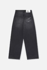 Scuffers Jumbo Ripped Pants Washed Black Front Backside | RL4-24968
